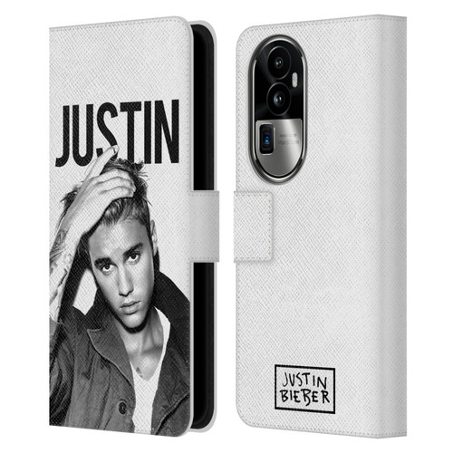 Justin Bieber Purpose Calendar Black And White Leather Book Wallet Case Cover For OPPO Reno10 Pro+