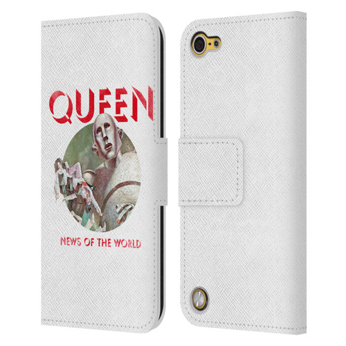 Queen Key Art News Of The World Leather Book Wallet Case Cover For Apple iPod Touch 5G 5th Gen