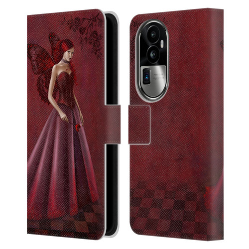 Rachel Anderson Fairies Queen Of Hearts Leather Book Wallet Case Cover For OPPO Reno10 Pro+