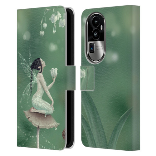Rachel Anderson Pixies Lily Of The Valley Leather Book Wallet Case Cover For OPPO Reno10 Pro+