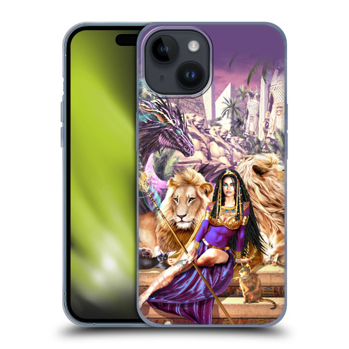 Ruth Thompson Art Egyptian Queen, Lions & Dragon Soft Gel Case for Apple iPhone 15