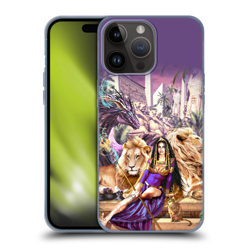 Ruth Thompson Art Egyptian Queen, Lions & Dragon Soft Gel Case for Apple iPhone 15 Pro Max