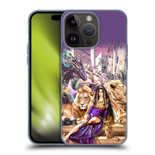 Ruth Thompson Art Egyptian Queen, Lions & Dragon Soft Gel Case for Apple iPhone 15 Pro