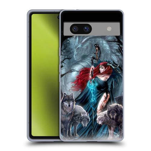 Ruth Thompson Art Scorpio With Wolves And Dragon Soft Gel Case for Google Pixel 7a