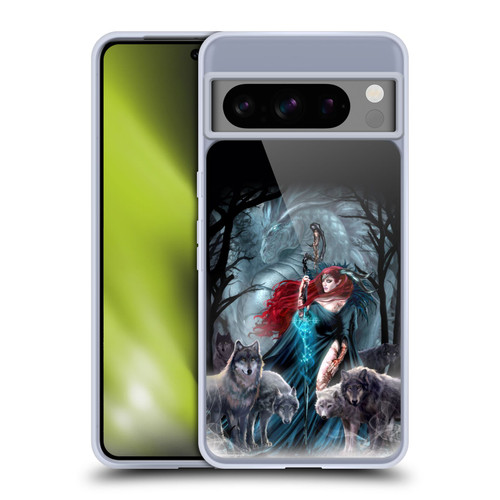 Ruth Thompson Art Scorpio With Wolves And Dragon Soft Gel Case for Google Pixel 8 Pro