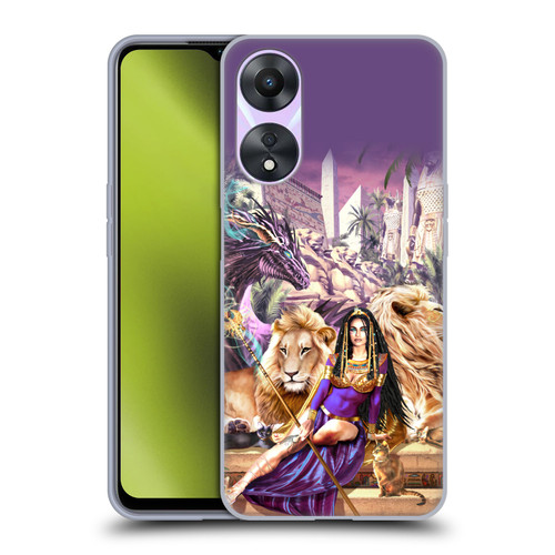 Ruth Thompson Art Egyptian Queen, Lions & Dragon Soft Gel Case for OPPO A78 5G