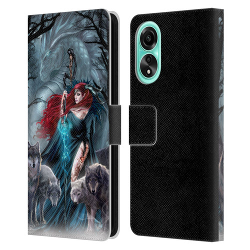 Ruth Thompson Art Scorpio With Wolves And Dragon Leather Book Wallet Case Cover For OPPO A78 5G