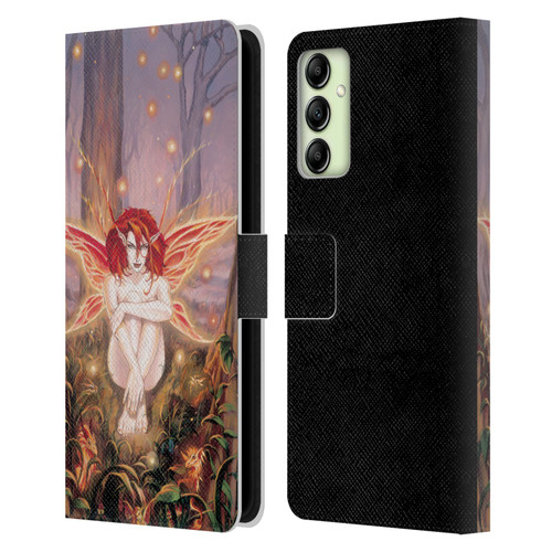 Ruth Thompson Art Ember Fire Fairy In Forest Leather Book Wallet Case Cover For Samsung Galaxy A14 5G