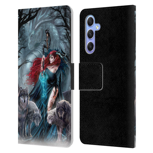 Ruth Thompson Art Scorpio With Wolves And Dragon Leather Book Wallet Case Cover For Samsung Galaxy A34 5G