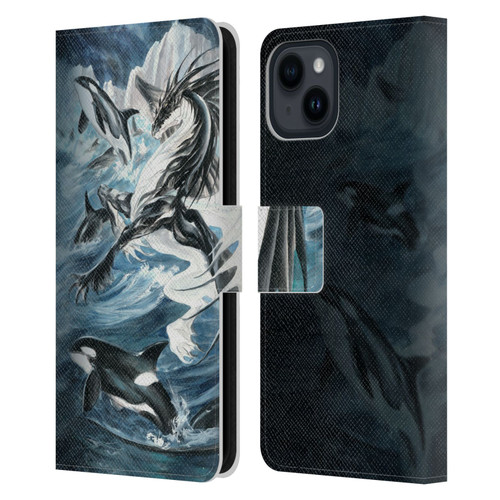 Ruth Thompson Dragons Oceanus Leather Book Wallet Case Cover For Apple iPhone 15