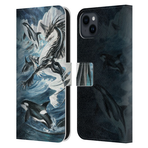 Ruth Thompson Dragons Oceanus Leather Book Wallet Case Cover For Apple iPhone 15 Plus