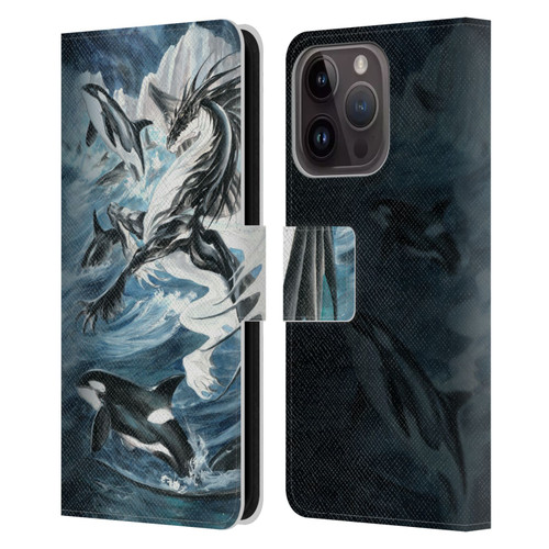 Ruth Thompson Dragons Oceanus Leather Book Wallet Case Cover For Apple iPhone 15 Pro
