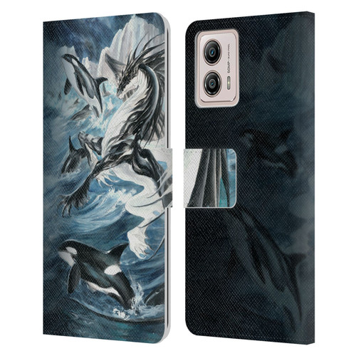 Ruth Thompson Dragons Oceanus Leather Book Wallet Case Cover For Motorola Moto G53 5G