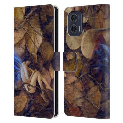 Selina Fenech Fairies Autumn Slumber Leather Book Wallet Case Cover For Motorola Moto G73 5G