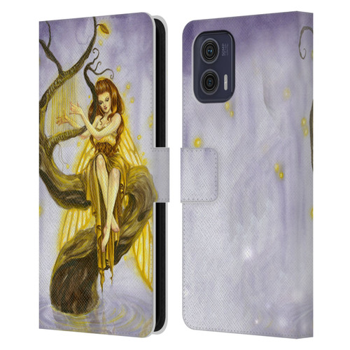 Selina Fenech Fairies Firefly Song Leather Book Wallet Case Cover For Motorola Moto G73 5G