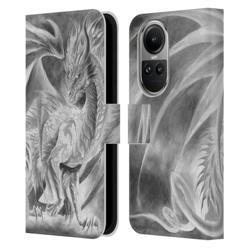 Ruth Thompson Dragons Silver Ice Leather Book Wallet Case Cover For OPPO Reno10 5G / Reno10 Pro 5G