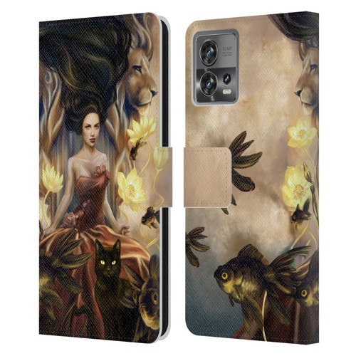 Selina Fenech Fantasy Queens of Wands Leather Book Wallet Case Cover For Motorola Moto Edge 30 Fusion