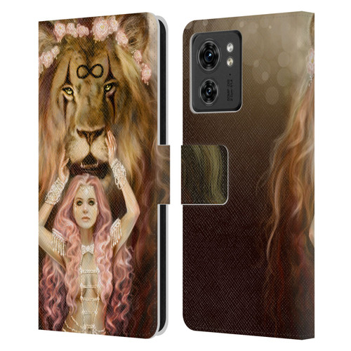 Selina Fenech Fantasy Strength Leather Book Wallet Case Cover For Motorola Moto Edge 40