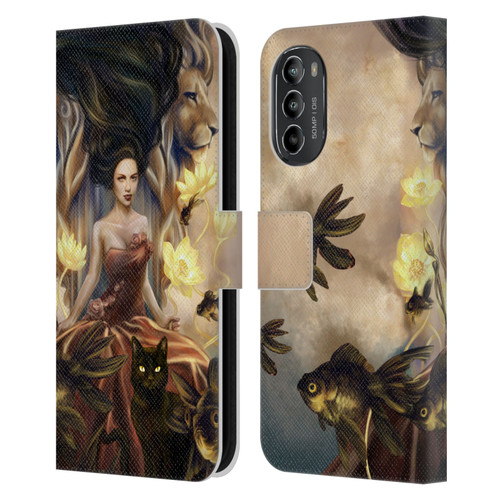 Selina Fenech Fantasy Queens of Wands Leather Book Wallet Case Cover For Motorola Moto G82 5G