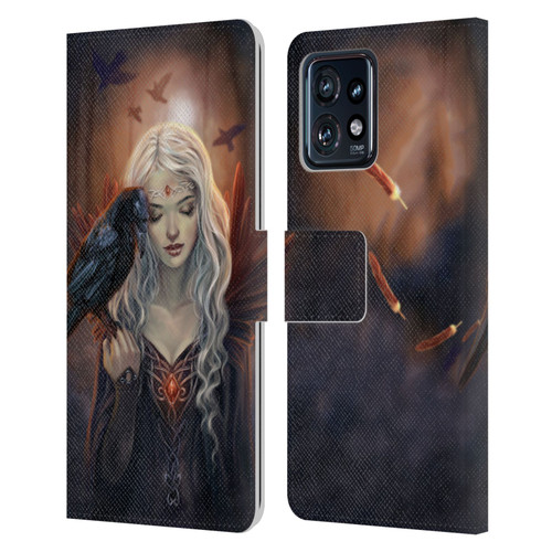Selina Fenech Gothic Ravenkin Leather Book Wallet Case Cover For Motorola Moto Edge 40 Pro