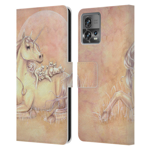 Selina Fenech Unicorns Purrfect Friends Leather Book Wallet Case Cover For Motorola Moto Edge 30 Fusion