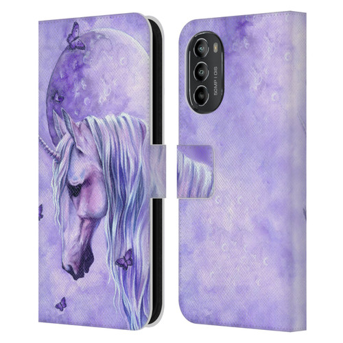 Selina Fenech Unicorns Moonlit Magic Leather Book Wallet Case Cover For Motorola Moto G82 5G