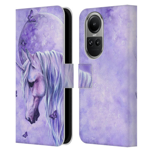 Selina Fenech Unicorns Moonlit Magic Leather Book Wallet Case Cover For OPPO Reno10 5G / Reno10 Pro 5G