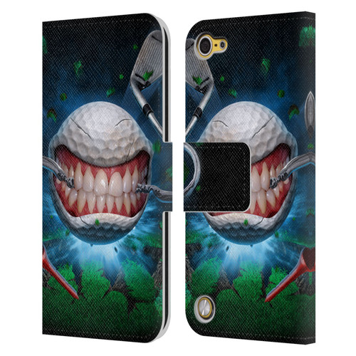 Tom Wood Monsters Golf Ball Leather Book Wallet Case Cover For Apple iPod Touch 5G 5th Gen