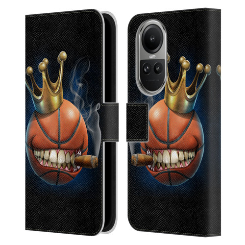 Tom Wood Monsters King Of Basketball Leather Book Wallet Case Cover For OPPO Reno10 5G / Reno10 Pro 5G