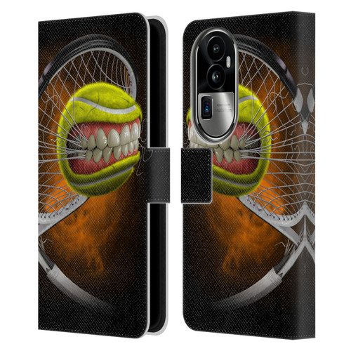 Tom Wood Monsters Tennis Leather Book Wallet Case Cover For OPPO Reno10 Pro+