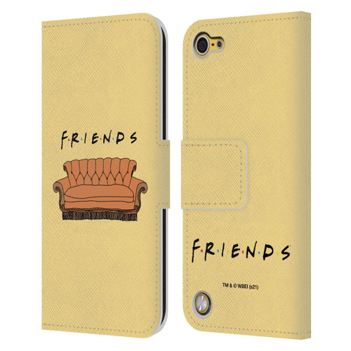 Friends TV Show Iconic Couch Leather Book Wallet Case Cover For Apple iPod Touch 5G 5th Gen