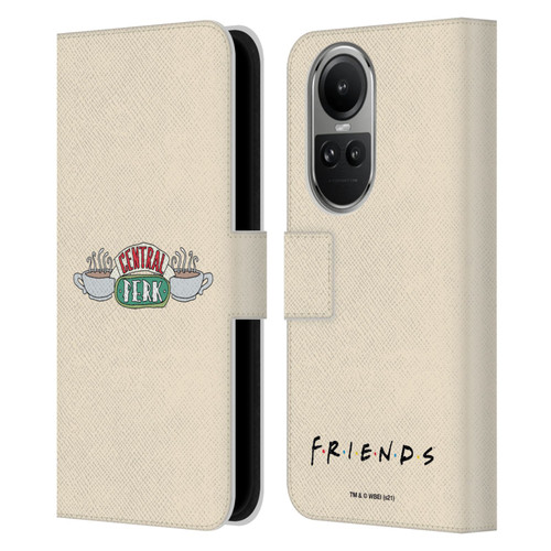 Friends TV Show Iconic Central Perk Leather Book Wallet Case Cover For OPPO Reno10 5G / Reno10 Pro 5G