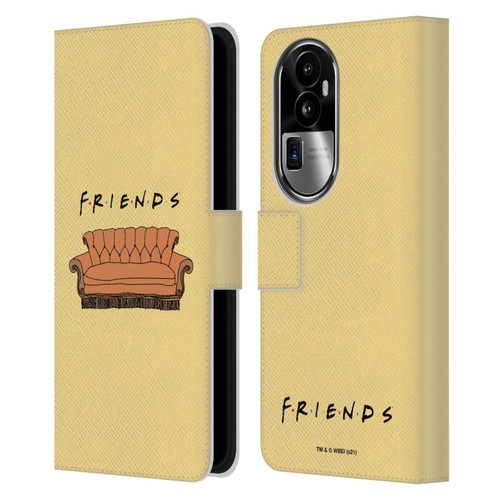Friends TV Show Iconic Couch Leather Book Wallet Case Cover For OPPO Reno10 Pro+