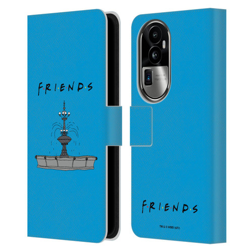 Friends TV Show Iconic Fountain Leather Book Wallet Case Cover For OPPO Reno10 Pro+