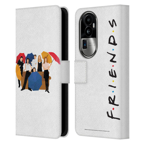 Friends TV Show Key Art Logo Opening Sequence Leather Book Wallet Case Cover For OPPO Reno10 Pro+