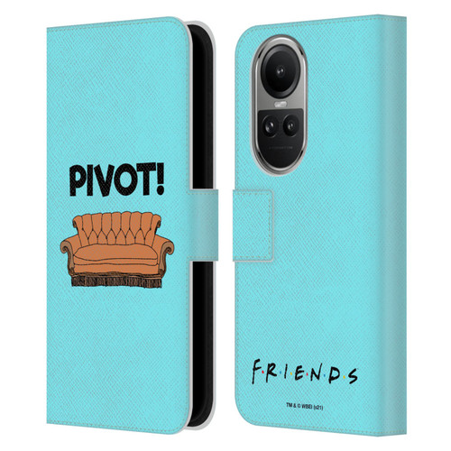 Friends TV Show Quotes Pivot Leather Book Wallet Case Cover For OPPO Reno10 5G / Reno10 Pro 5G