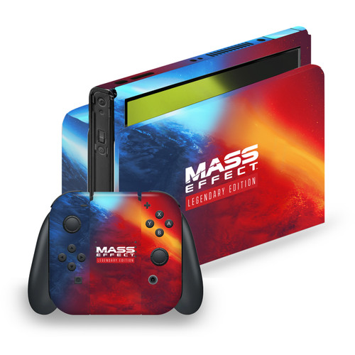 EA Bioware Mass Effect Legendary Graphics Logo Key Art Vinyl Sticker Skin Decal Cover for Nintendo Switch OLED Bundle