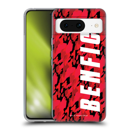 S.L. Benfica 2021/22 Crest Camouflage Soft Gel Case for Google Pixel 8