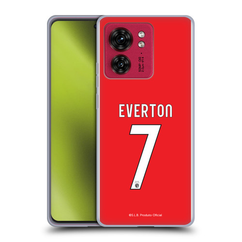 S.L. Benfica 2021/22 Players Home Kit Everton Soares Soft Gel Case for Motorola Moto Edge 40