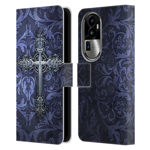 Brigid Ashwood Crosses Gothic Leather Book Wallet Case Cover For OPPO Reno10 Pro+