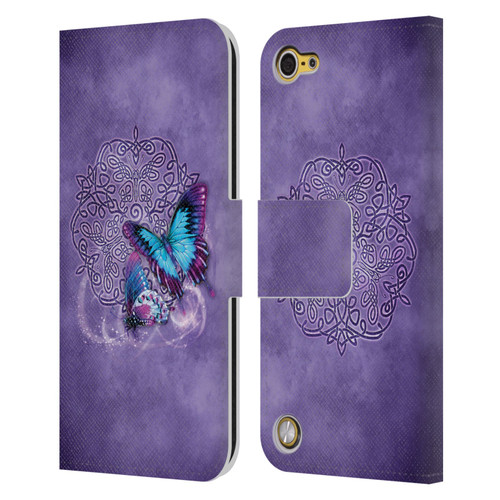 Brigid Ashwood Celtic Wisdom Butterfly Leather Book Wallet Case Cover For Apple iPod Touch 5G 5th Gen
