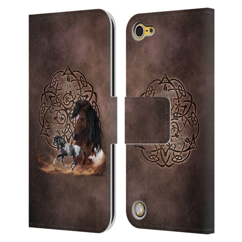 Brigid Ashwood Celtic Wisdom Horse Leather Book Wallet Case Cover For Apple iPod Touch 5G 5th Gen