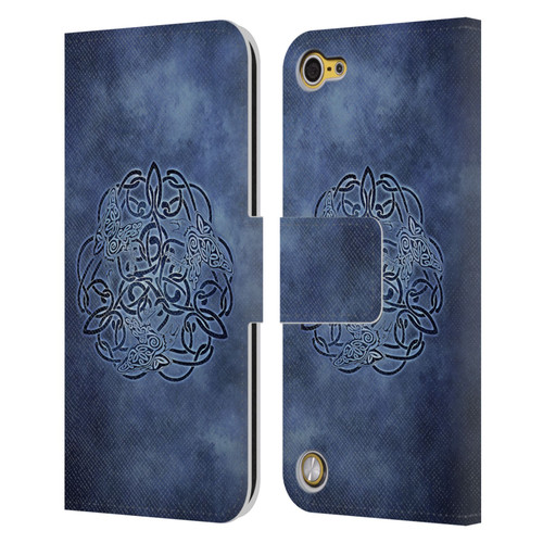 Brigid Ashwood Celtic Wisdom Knot Raven Leather Book Wallet Case Cover For Apple iPod Touch 5G 5th Gen