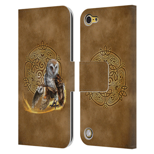 Brigid Ashwood Celtic Wisdom Owl Leather Book Wallet Case Cover For Apple iPod Touch 5G 5th Gen