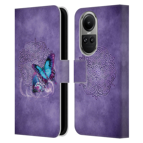 Brigid Ashwood Celtic Wisdom Butterfly Leather Book Wallet Case Cover For OPPO Reno10 5G / Reno10 Pro 5G