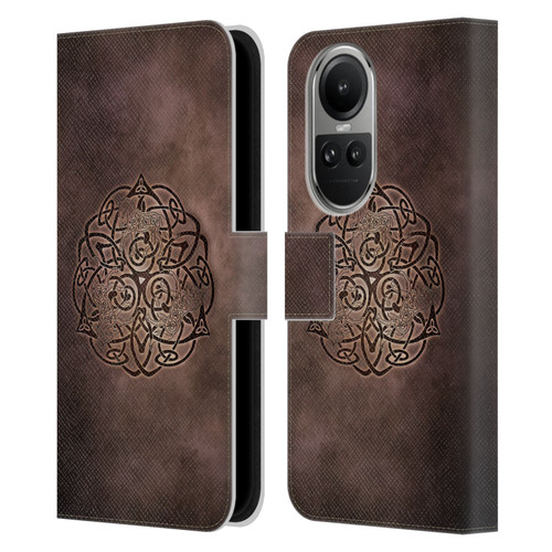 Brigid Ashwood Celtic Wisdom Knot Horse Leather Book Wallet Case Cover For OPPO Reno10 5G / Reno10 Pro 5G