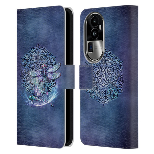 Brigid Ashwood Celtic Wisdom Dragonfly Leather Book Wallet Case Cover For OPPO Reno10 Pro+