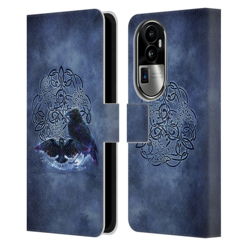 Brigid Ashwood Celtic Wisdom Raven Leather Book Wallet Case Cover For OPPO Reno10 Pro+