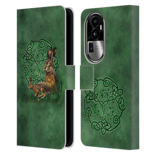 Brigid Ashwood Celtic Wisdom 2 Hare Leather Book Wallet Case Cover For OPPO Reno10 Pro+