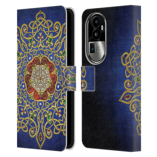 Brigid Ashwood Celtic Wisdom 3 Rose Leather Book Wallet Case Cover For OPPO Reno10 Pro+